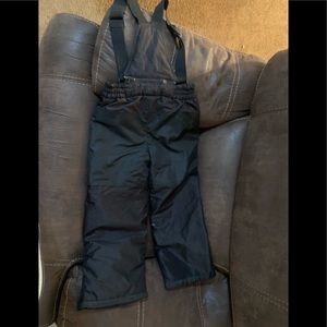 Boys Black overall snow pant